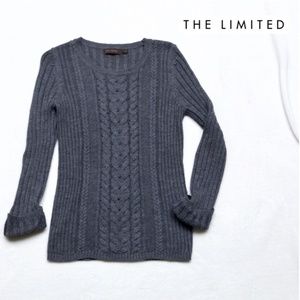 The Limited Wool Blend Gray Sweater